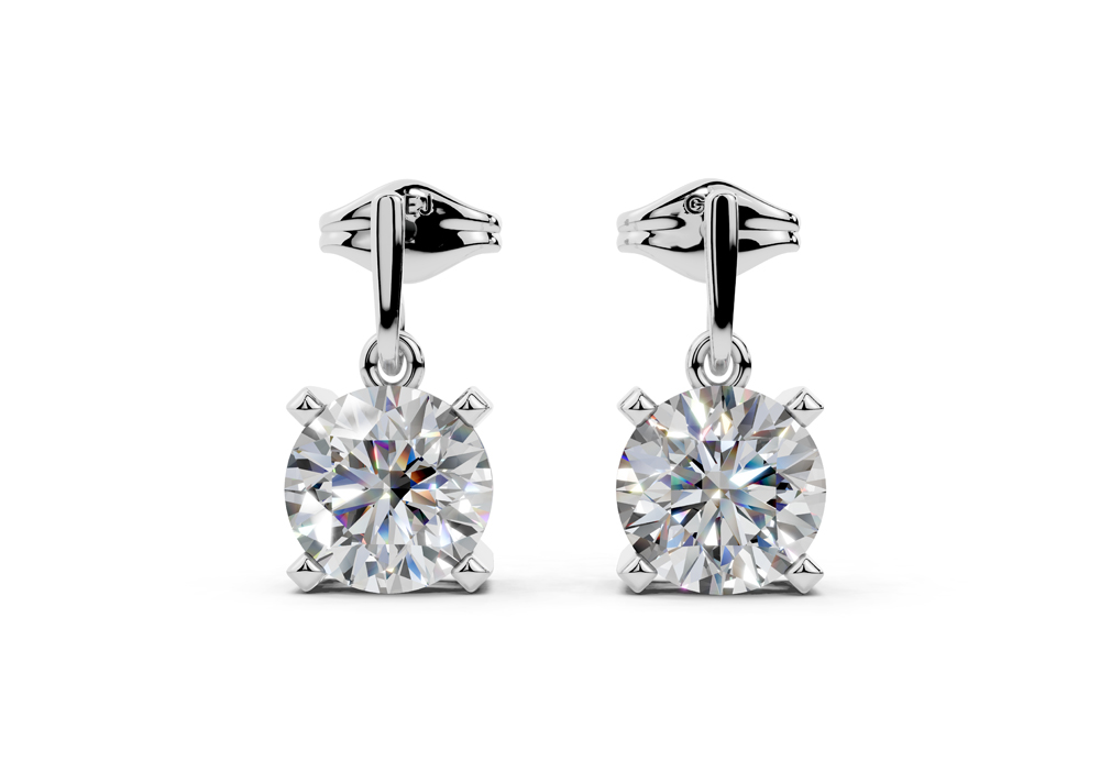 Solitaire Earrings - Thumbnail